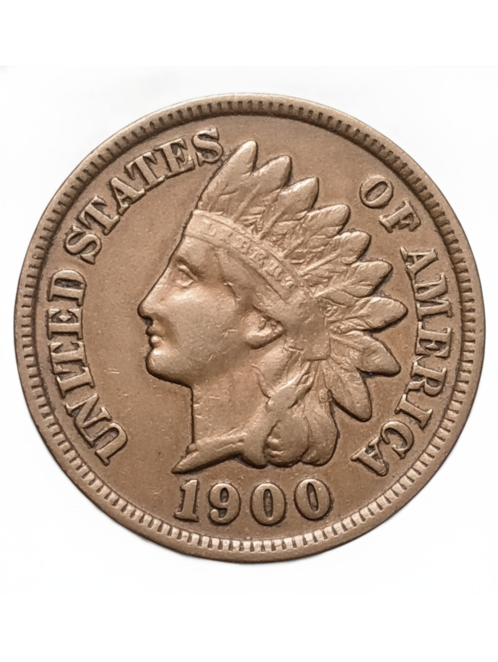 1900 Indian Head Penny Liberty Diamond #190